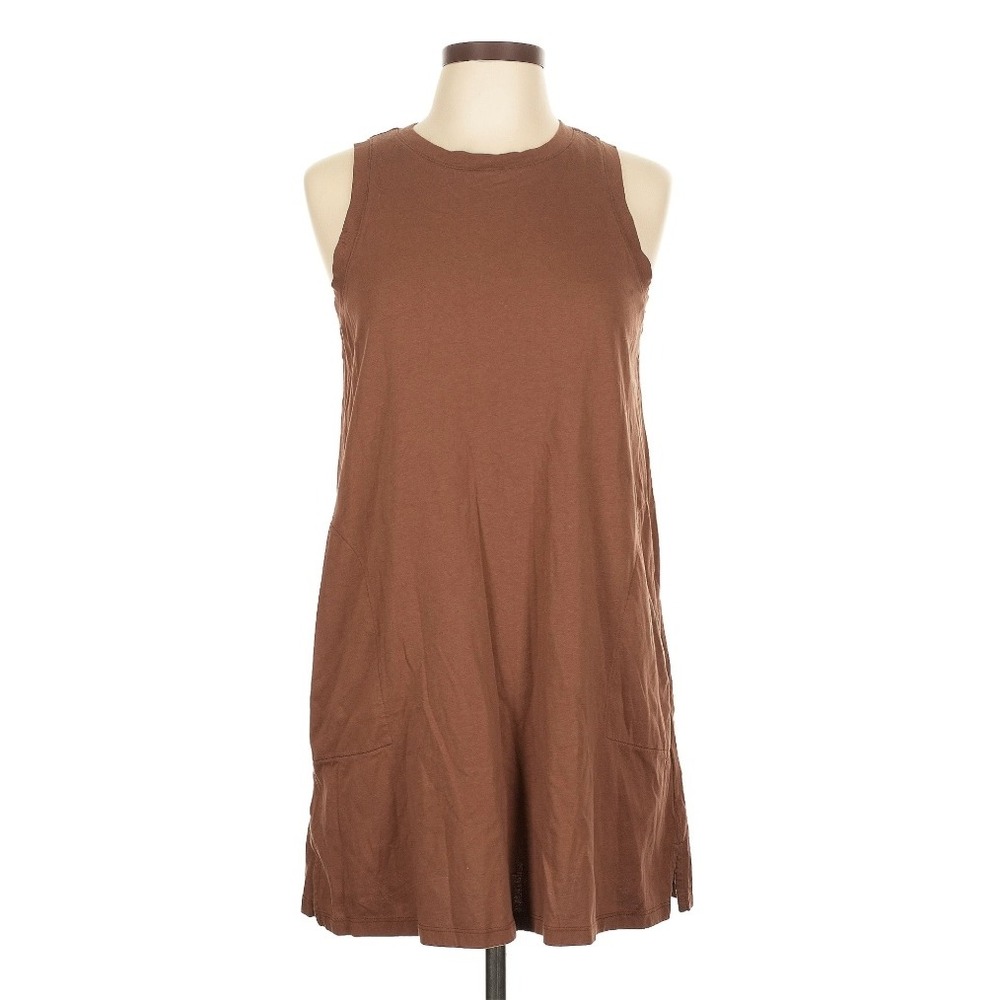Old Navy Tank shift‎ DRESS Womens XL Petite Brown Sleeveless Casual